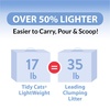 image:imagePurina Tidy Cats LightWeight4In1 Strength MultiCat Odor control Clumping 999 Percent Dust Free Cat Litter  17 lb Box600 Pound Pack of 1